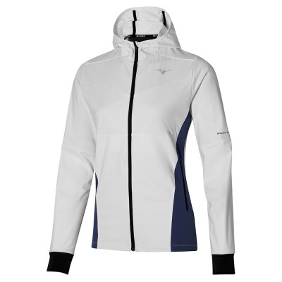 Baselayer Mizuno Breath Thermo Jacket Mujer - Blancos / Azul Marino - Chile M437FMIWGX